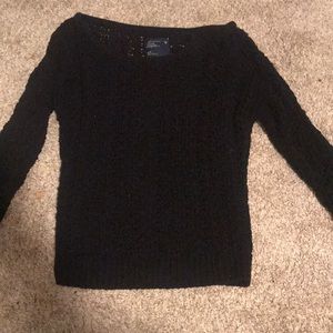 See-Through Cable Knit Sweater